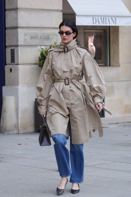 KENDALL JENNER Out at Place Vendome in Paris 03/24/2025