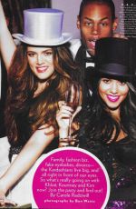 KIM, KOURTNEY and KHLOE KARDASHIAN in Glamour Magazine, January 2012