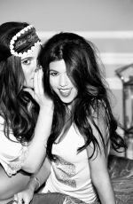 KIM, KOURTNEY and KHLOE KARDASHIAN in Glamour Magazine, January 2012