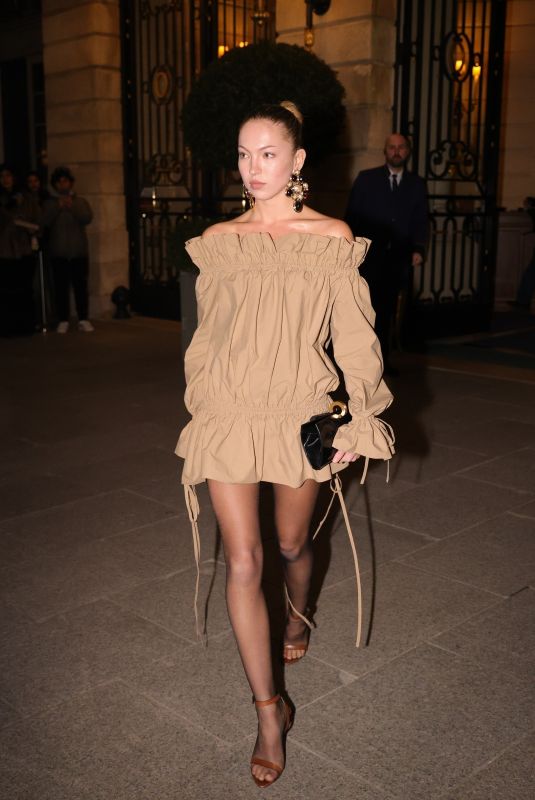 LILA GRACE MOSS Out Ahead of Another PFW Event in Paris 03/11/2025