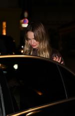 LILY JAMES Out for Dinner at Siena in Paris 03/09/2025