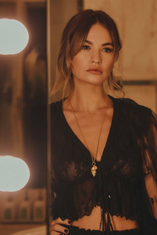 LILY JAMES - Paris Fashion Week Photoshoot, March 2024