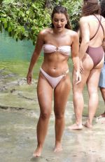 LUCINDA STRAFFORD in Bikini on the Beach in Cancun with Her Love Island Castmates 03/19/2025