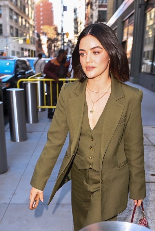 LUCY HALE Arrives at Today Show in New York 03/12/2025
