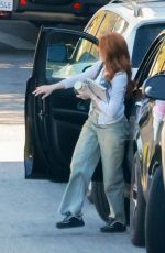 MADELAINE PETSCH Arrives at Tyga