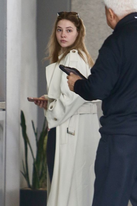 MADELYN CLINE Out Meeting with a Friend in Beverly Hills 03/13/2025