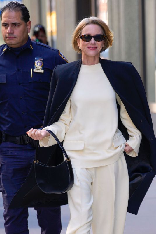 NAOMI WATTS Arrives at ABC Television Studios in New York 03/25/2025