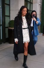 NAOMIE HARRIS Leavrs her Hotel in New York 03/07/2025