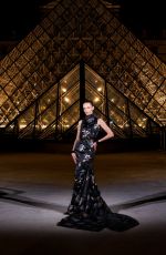 NATASHA POLY at Le Grand Diner du Louvre in Paris 03/04/2025