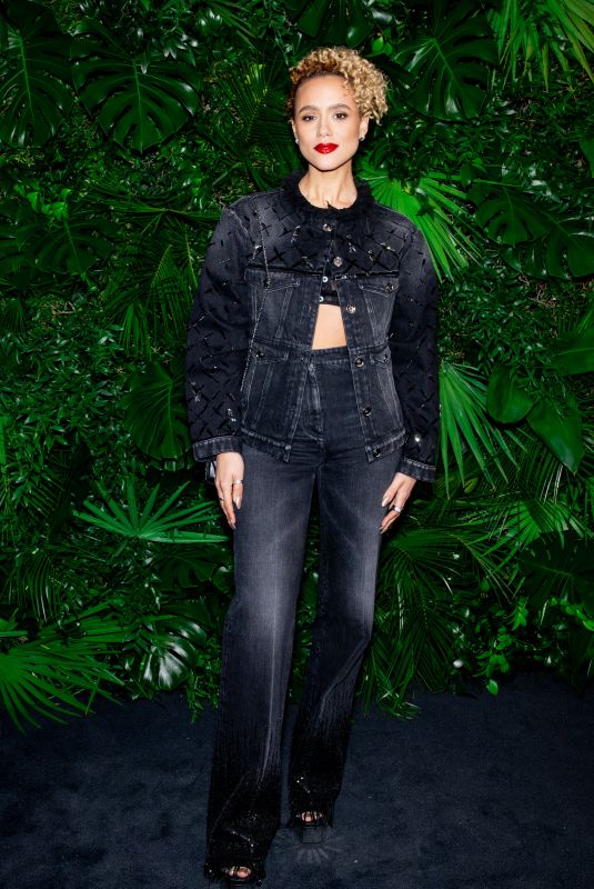 NATHALIE EMMANUEL at Chanel and Charles Finch Pre-Oscar Awards Dinner in Beverly Hills 03/01/2025