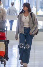 NINA DOBREV Arrives at Airport in Sydney 03/03/2025
