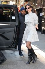 NINA DOBREV Leaves Good Morning America Studio in New York City 03/18/2025