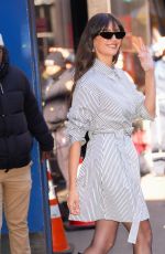 NINA DOBREV Leaves Good Morning America Studio in New York City 03/18/2025