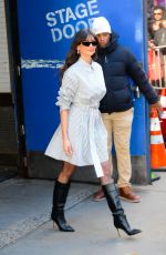 NINA DOBREV Leaves Good Morning America Studio in New York City 03/18/2025