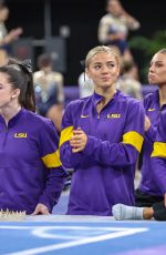 OLIVIA DUNNE at Purple and Gold Podium Challenge - LSU vs George Washington in Baton Rouge 02/28/2025