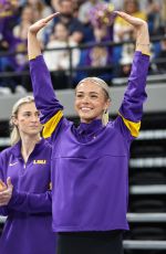 OLIVIA DUNNE at Purple and Gold Podium Challenge - LSU vs George Washington in Baton Rouge 02/28/2025