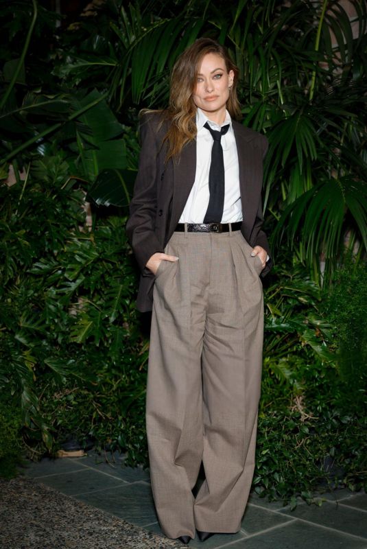 OLIVIA WILDE at Saint Laurent x Vanity Fair Pre-Oscar Dinner in Los Angeles 02/28/2025