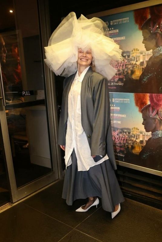 PAMELA ANDERSON Arrives at Q&A in London 02/15/2025