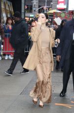 RACHEL ZEGLER Arrives at Good Morning America in New York City 03/20/2025
