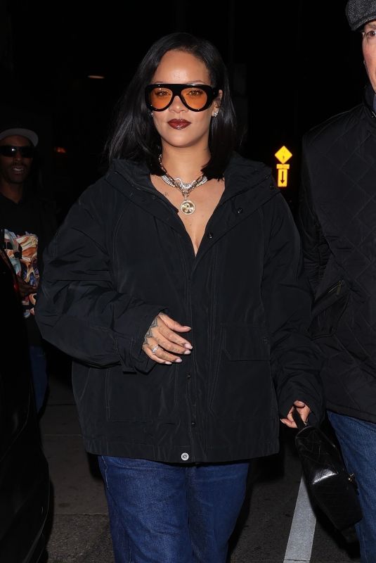 RIHANNA Leaves Dinner at Giorgio Baldi in Santa Monica 03/21/2025