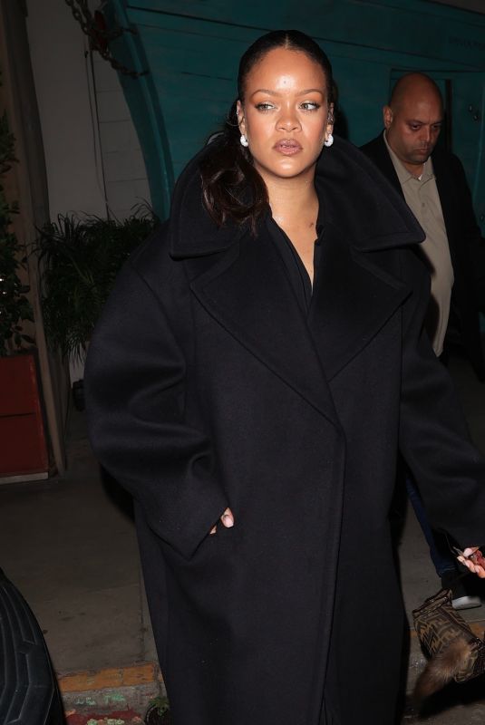 RIHANNA Out for Late Night Dinner at Giorgio Baldi in Santa Monica 03/07/2025