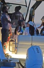 RIHANNA with Her Friends Partying Out on a Boat in Barbados 03/13/2025