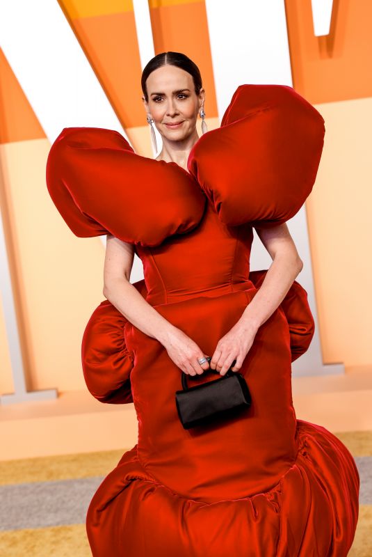 SARAH PAULSON at 2025 Vanity Fair Oscar Party in Beverly Hills 03/02/2025
