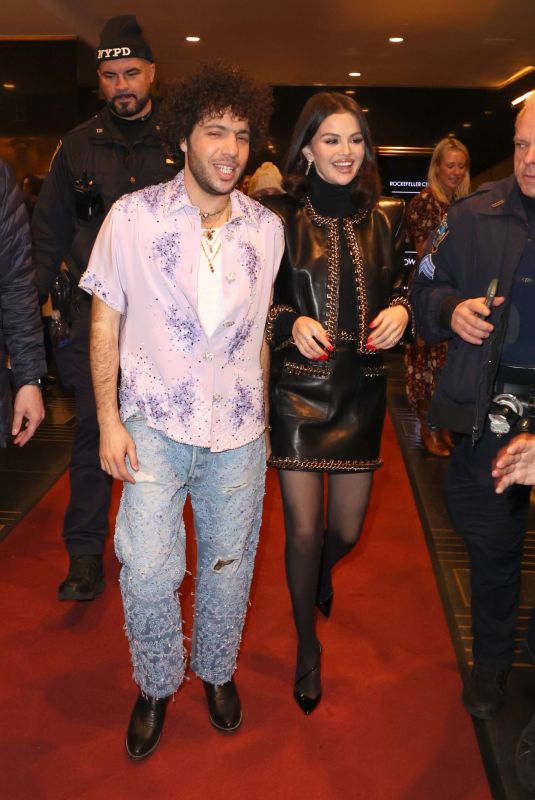 SELENA GOMEZ and Benny Blanco Arrives at Tonight Show Starring Jimmy Fallon 03/20/2025