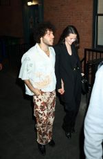 SELENA GOMEZ and Benny Blanco Arrives for Dinner at 4 Charles Prime Rib in New York City 03/18/2025