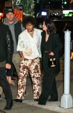 SELENA GOMEZ and Benny Blanco Arrives for Dinner at 4 Charles Prime Rib in New York City 03/18/2025