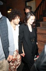 SELENA GOMEZ and Benny Blanco Arrives for Dinner at 4 Charles Prime Rib in New York City 03/18/2025