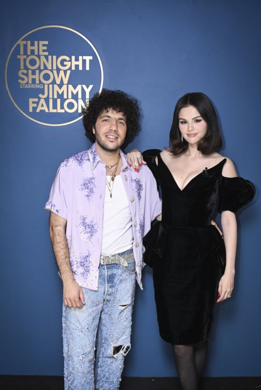 SELENA GOMEZ and Benny Blanco at Tonight Show Starring Jimmy Fallon 03/20/2025