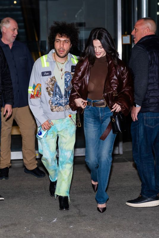 SELENA GOMEZ and Benny Blanco Out on Upper West Side in New York City 03/19/2025