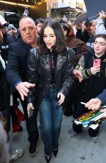 SELENA GOMEZ Arrives at SiriusXM Studios in New York City 03/25/2025