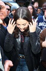 SELENA GOMEZ Arrives at SiriusXM Studios in New York City 03/25/2025
