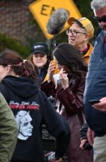 SELENA GOMEZ on the Set of Only Murders in the Building on Staten Island 03/06/2025