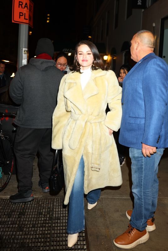 SELENA GOMEZ Out for Dinner in New York 03/26/2025