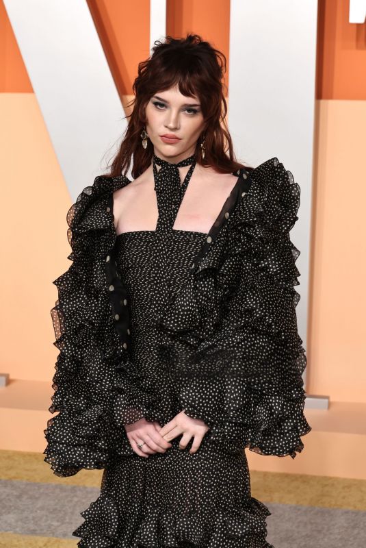 SOPHIE THATCHER at 2025 Vanity Fair Oscar Party in Beverly Hills 03/02/2025
