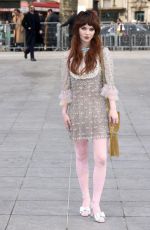 SOPHIE THETCHER Arrives at Valentino Womenswear Fall/Winter 2025-2026 Show in Paris 03/09/2025