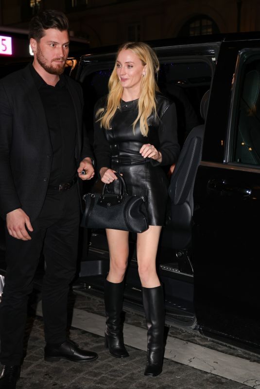 SOPHIE TURNER and Peregrine Pearson Arrives at Louis Vuitton After-party in Paris 03/10/2025