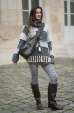 STEFANIE GIESINGER Arrives at Ganni Womenswear Fall/Winter 2025-2026 Show at Paris Fashion Week 03/04/2025