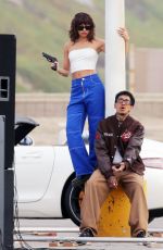 XOCHITL GOMEZ on the Set of a Music Video in Los Angeles 02/28/2025