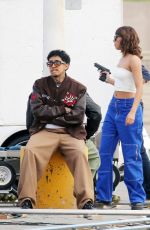 XOCHITL GOMEZ on the Set of a Music Video in Los Angeles 02/28/2025