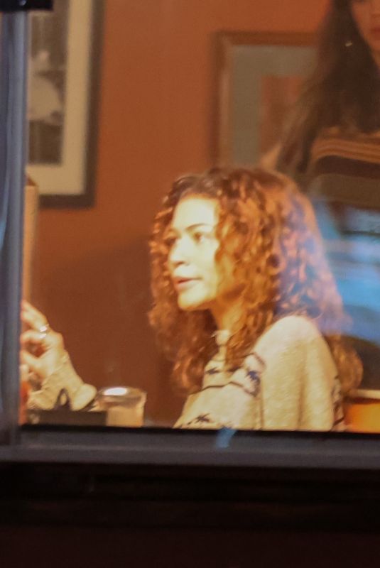 ZENDAYA and ALEXA DEMIE on the Set of Euphoria Season 3 in Burbank 03/06/2025