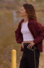 ZENDAYA COLEMAN on the Set of Euphoria, Season 3 Filming in Palmdale 02/27/2025