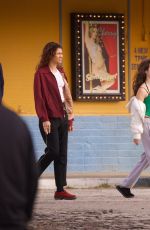 ZENDAYA COLEMAN on the Set of Euphoria, Season 3 Filming in Palmdale 02/27/2025