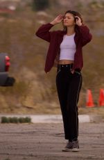 ZENDAYA COLEMAN on the Set of Euphoria, Season 3 Filming in Palmdale 02/27/2025