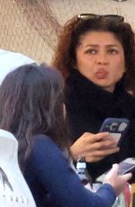 ZENDAYA Takes a Pizza Break from Filming The Odyssey in Favignana 03/30/2025