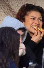 ZENDAYA Takes a Pizza Break from Filming The Odyssey in Favignana 03/30/2025