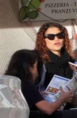 ZENDAYA Takes a Pizza Break from Filming The Odyssey in Favignana 03/30/2025